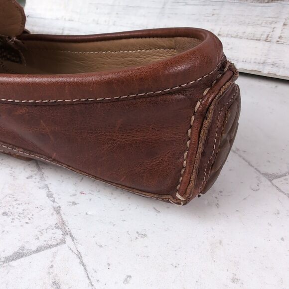 Men\'s Johnston & Murphy Driving Moccasins Size 8M Brown Leather Bit Loafers main image 7